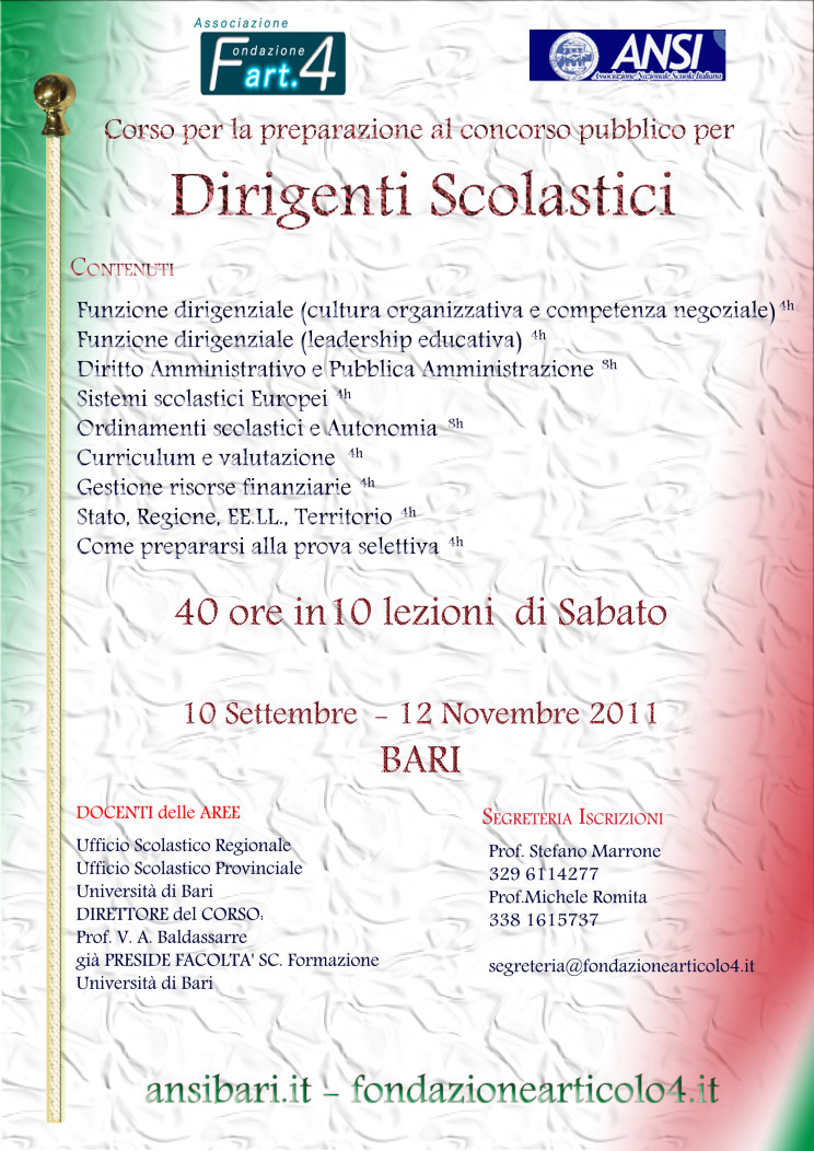 locandina primo corso presidi
